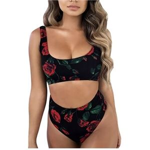 High waisted bikini set- floral
